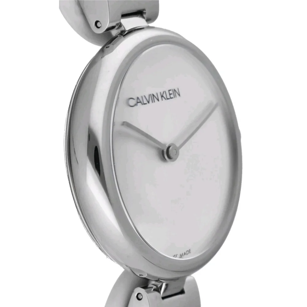 NWT Calvin Klein K9U23146 Stainless Steel Silver Dial Swiss Quartz Women's Watch - Picture 10 of 11